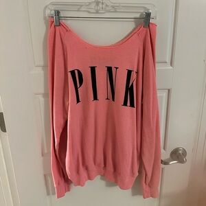 PINK Off the shoulder sweatshirt - Medium